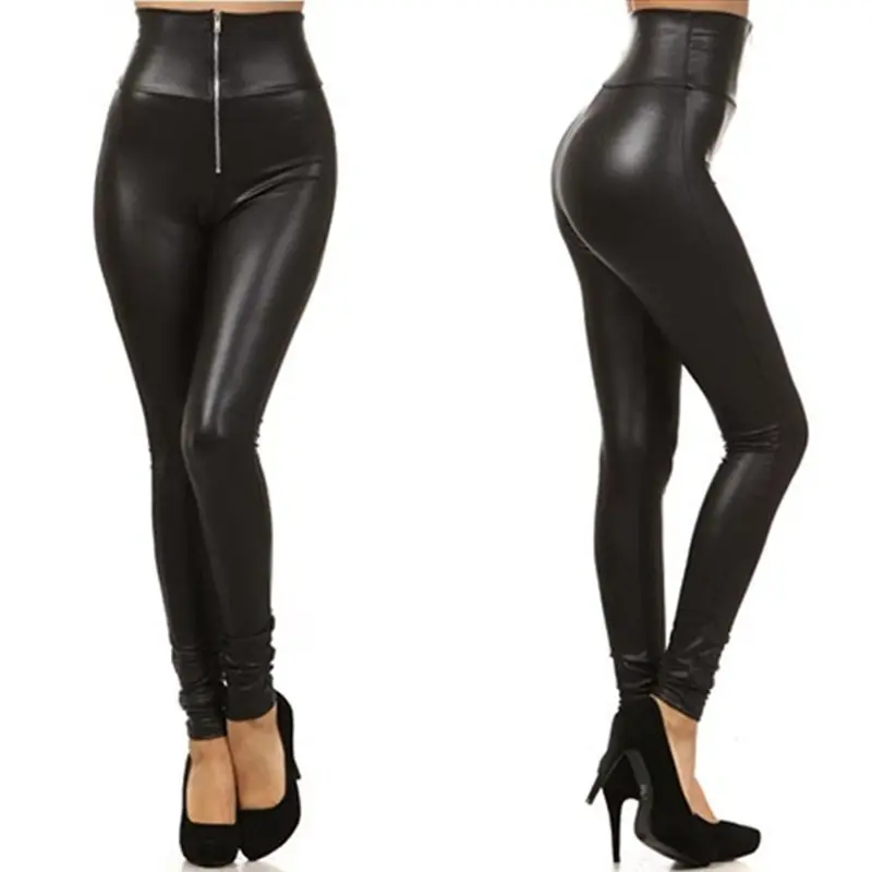 Hot Selling Women Clothing New Design Stretch Leather Leggings Long Streetwear Women's Plus Size Pants legging