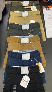 Enfants à la mode stocklot vêtements haute qualité Cargo bermuda pantalon court avec ceinture pour garçon - Product Image 6