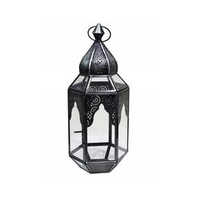 Linterna Oriental de Metal/vidrio, diseño marroquí, Vintage - Product Image 5