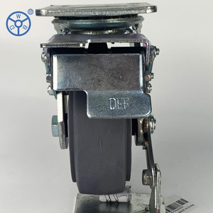 <span class=keywords><strong>Colson</strong></span> 4/5/6/8 pouces roues solides en caoutchouc thermoplastique industriel roulette et roue pivotantes <span class=keywords><strong>de</strong></span> 200mm - Product Image 5