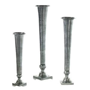 Florero de Metal chapado en oro de diseño personalizado, florero de suelo hecho a mano de lujo con estilo clásico, soporte de flores al por mayor - Product Image 5