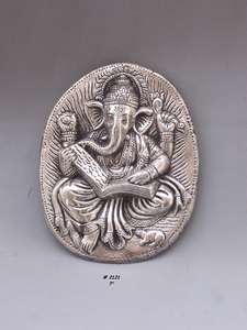 Special Quality of Hanging Brass Ganesha <b>Face</b> Hanging Brass Statue in Natural buff <b>Polish</b> in Gold <b>Face</b> - Product Image 6