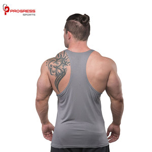 Débardeur stringer de sport sans manches pour homme, conception personnalisée OEM, séchage rapide, respirant, livraison gratuite, vente en gros, stringer en coton personnalisé - Product Image 3