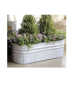 <b>Galvanized</b> <b>Bucket</b> with Wood Handle - Product Image 3