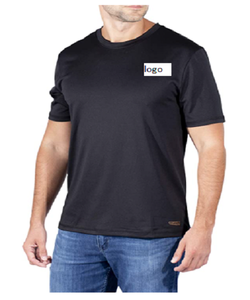 T-Shirt à sec pour hommes, 78% Polyester, 22% Spandex, fermeture à tirer importée, lavage en Machine, approvisionnement du Bangladesh - Product Image 1