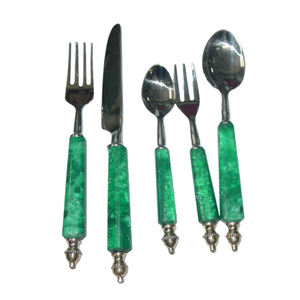 Juego de cubiertos de metal ecológicos hechos a mano para obsequios de hoteles y restaurantes de cocina - Product Image 1