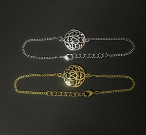 Bracelets réglables plaqués argent Life of Tree Chain Bracelets à la mode pour filles - Product Image 1