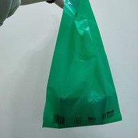 Sac en plastique HDPE coloré, emballage, 70% de matériaux recyclés, impression noire, haute qualité, prix compétitif
