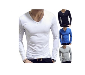 Nuevos diseños, camisetas extragrandes lisas de tela heather 50% algodón 50% poliéster, etiqueta personalizada, camisetas para hombre al por mayor - Product Image 6