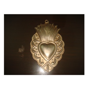 Colgante Sagrado Corazón Forma Corazón Oro Corazón Católico Para Decoración Del Hogar - Product Image 5