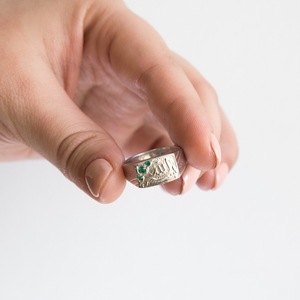 Anillo musulmán elegante para mujer, Plata de Ley 925, rodanzado con letras en anillo árabe con grabado, joyería - Product Image 4