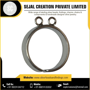 Meilleurs résultats de bague en argent sterling 925 motif rond de haute qualité avec perle taille personnalisée bijoux exportés au prix de gros - Product Image 3