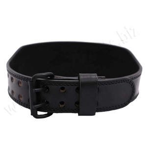 Accesorio de equipo de fitness con cinturón de levantamiento de pesas de cuero con logotipo personalizado - Product Image 2