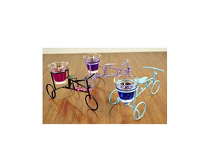 Brassworld อินเดียขาตั้งไฟชาสามสีแตกต่างกัน - Product Image 1