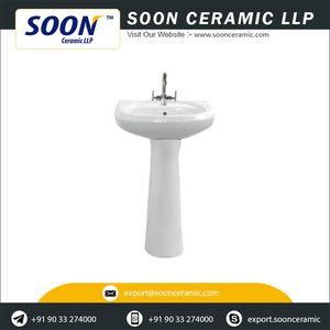 Soon Modern Indian Manufactured 9L Wash Basin Pedestal <b>for</b> Villa Bathroom Use - Product Image 5