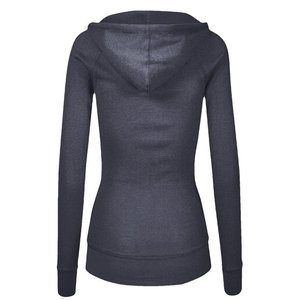 OEMWomen Active Thermal Zip Up <b>Lightweight</b> <b>Hoodie</b> Casual Warm Up Jacket with Kangaroo Side Pockets - Product Image 6