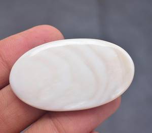 Cabochon mère de perles 50 cm, mouton blanc naturel, ample, pierres précieuses, vente en gros, vadrouille - Product Image 6