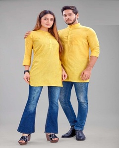 ชุดจับคู่สําหรับคู่ Kurta สั้นและ Kurti Combo เสนอในราคาขายส่ง - Product Image 4