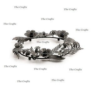 Bougeoir de couleur d'or de fer avec le bougeoir exclusif de forme ronde de qualité pour l'utilisation de décoration d'événement - Product Image 5