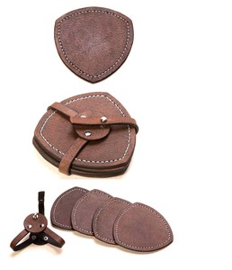 Coaster Bộ 4 Da Thật 100% Với Dây Đeo Bằng Da Của KSN - Product Image 1