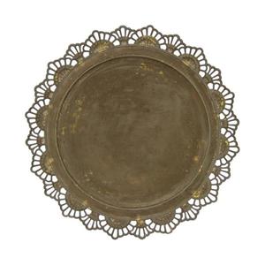 Assiette de présentation en métal rustique naturel en gros fait à la main nouveau design pour la décoration d'événement de mariage plats bruns pour le service des aliments - Product Image 3