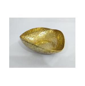 Antique Decorative <b>Bowl</b> Aluminium Customized Handmade Unique Elegant Designer Oval <b>Silver</b> and Gold <b>Bowl</b> for Kitchen - Product Image 4