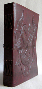 Antique brun rougeâtre A5 cuir Double Dragon sangle fermeture planificateur Style mignon bureau Journal papier couverture fournissant Style mignon - Product Image 4