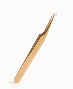 Pince à cils en acier inoxydable Pro Expert 45 et 90 degrés en forme de «L» russe écologique et pointe pointue - Product Image 5