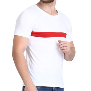 Camisetas Deportivas de Manga Corta Lisas de Secado Rápido para Sublimación, de Algodón/Poliéster, al por Mayor - Product Image 3