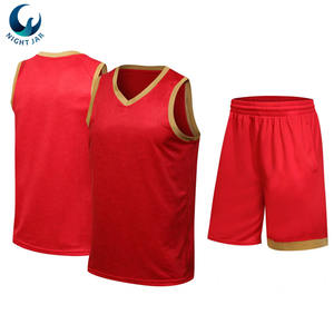 Ensemble de maillots de basket-ball pour jeunes de haute qualité, personnalisés, bon marché, en maille, réversible, en gros - Product Image 3