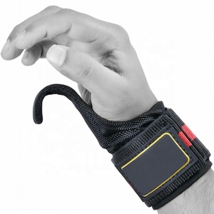Equipo de Fitness Gym Power Lifting Rod Hooks Soporte de muñeca Mancuerna Bar Ganchos Premium 8mm Grueso Acolchado Entrenamiento Muñequeras - Product Image 4