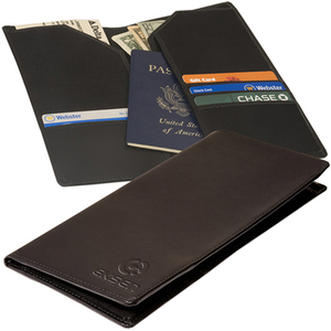 Organizador de Viaje Unisex de Cuero PU con Cierre Abierto y Decoración de Letras, Acabado Natural - Product Image 3