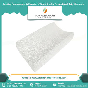 Housse en coton biologique pour bébé, tapis à langer de couleur unie à bas prix - Product Image 4