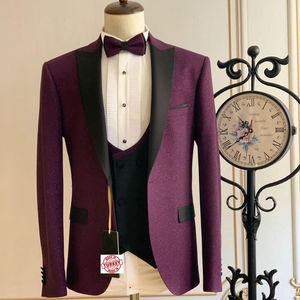 Traje de Boda Turco para Hombre, Esmoquin Turco de 3 Piezas, Traje de Matrimonio, Traje de Padrino - Product Image 1