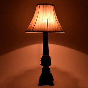 Ornate Vintage Metal <b>Table</b> <b>Lamp</b> - Product Image 2