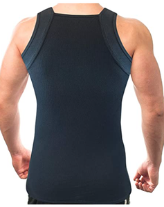 Débardeur de Style pour hommes, en 95% coton Spandex, de haute qualité et confortable, coupé carré, 5% - Product Image 4