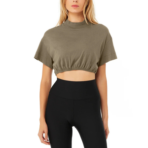 Sudaderas Cortas al por Mayor para Mujer, Nueva Colección, Cuello Redondo, Manga Larga, Casual, Moda Urbana, de la Mejor Calidad - Product Image 1