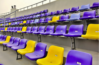 Chaise de stade Pakar Seating ZK-11 pour gradins sportifs avec certification EN12727 et garantie de 5 ans
