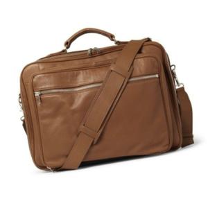 Nouvelle arrivée, sacoche pour ordinateur portable en cuir véritable de qualité supérieure, style tendance avec fermeture à glissière, caractéristique douce - Product Image 1