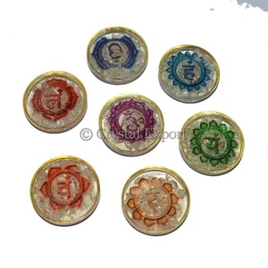 Orgone <b>Chakra</b> Printed Symbol <b>Sets</b> : Orgone <b>Chakra</b> <b>Sets</b> Exporter Mascot Style Healing Products - Product Image 1