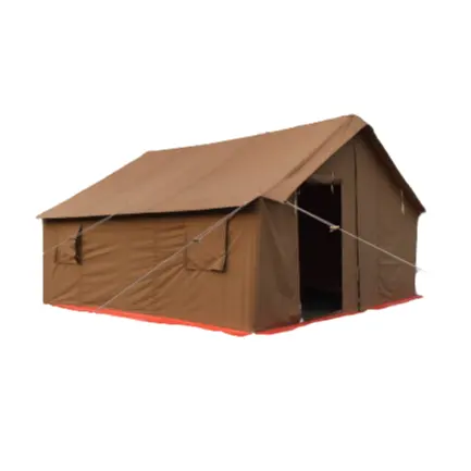 Canvas Tent Canvas Outdoor Camping Tent Luxury Waterproof Glamping Cotton Canvas Wall Desert Tent 12' X 14' For Outdoor Camping