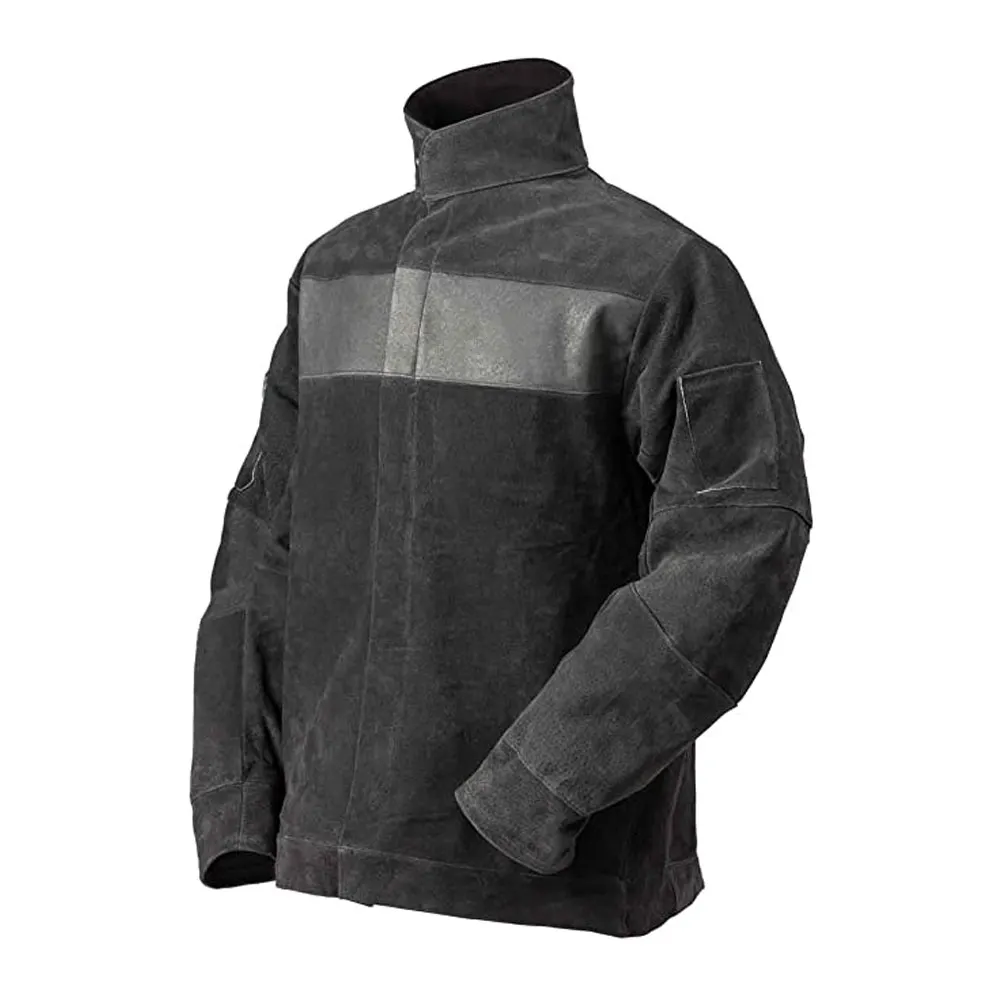 नई OEM डिजाइन की आपूर्ति गर्मी और आग प्रतिरोधी वेल्डिंग जैकेट