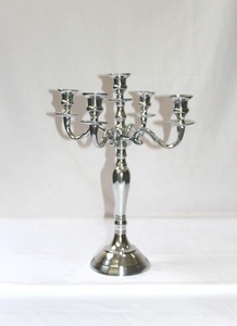 Wholesale Handmade Silver Candelabra High Quality Centerpiece Amazing Design for Ramadan Decorative - Product Image 5
