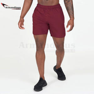 Pantalones cortos de gimnasio para hombre, de algodón, con logotipo personalizado, cordón, para correr, con bolsillos - Product Image 2