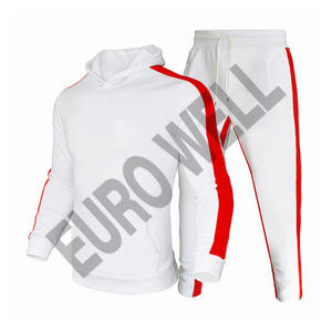 Venta al por mayor de alta calidad chándal ajustado para deportes y ropa de calle para correr con bajo MOQ elegante chándal de diseño apilado - Product Image 1