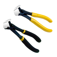 Alicates de corte superior Alicates de corte de extremo de acero al carbono con mango de PVC de agarre suave Pelacables Herramienta de sujeción de prensado