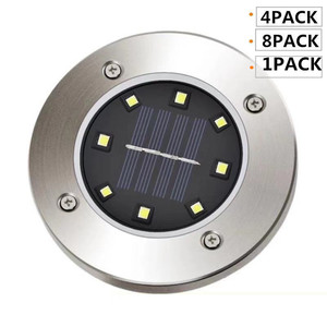 4/8/12/16 LED <strong>Solar</strong> Powered Ground <strong>Lights</strong>, Outdoor Waterproof Led <strong>Solar</strong> Path <strong>Light</strong> Garden Landscape Spike <strong>Deck</strong> <strong>Light</strong> - Product Image 3