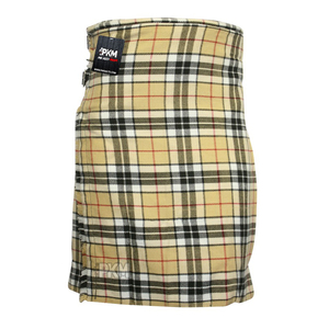 Best Quality Scottish Traditional Highland Yellow and Black Kilt Mens Kilt Traditional Plaid Belt Scottish Tartan - Product Image 1