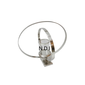 Transparent Glass Metal Candle Holder With Silver Plated Finishing Wedding Party Dinner <b>Table</b> Top Decor Candle Holder Stand - Product Image 5