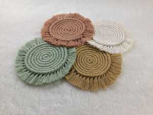 Posavasos de macramé tejido a mano, decoración de cocina para el hogar, bohemio - Product Image 3